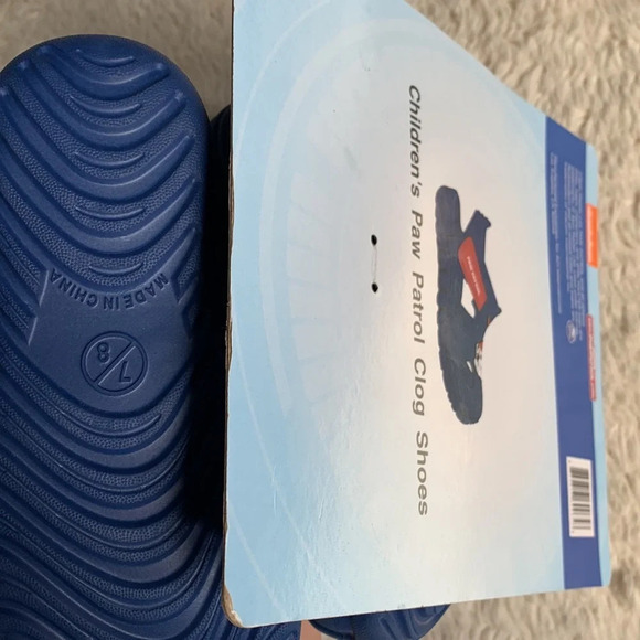 Spin master Nickelodeon paw patrol shoes NWT SIZE 7/8 kids blue Chase Marshall - Picture 3 of 3